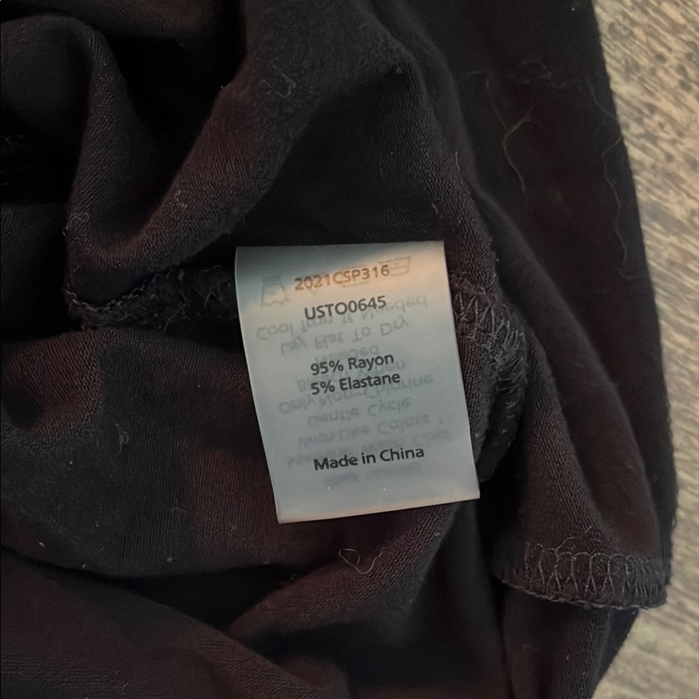 Universal Standard Collared Black Short Sleeve Bu… - image 3